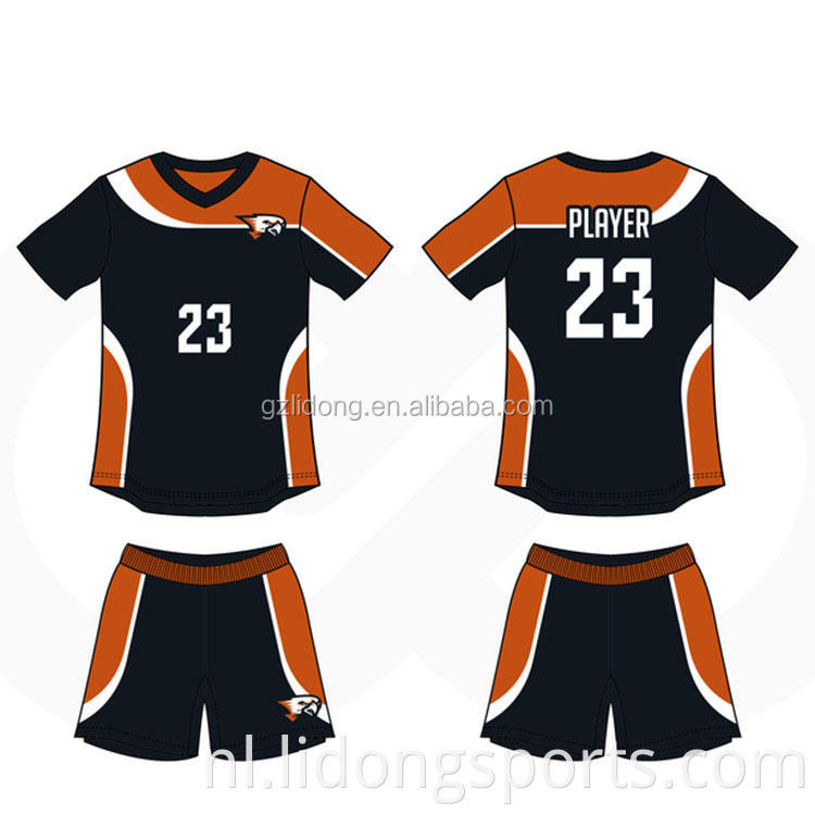 Coole voetbaluniformen voetbalshirts sublimatie afdrukken op maat voetbal shirts